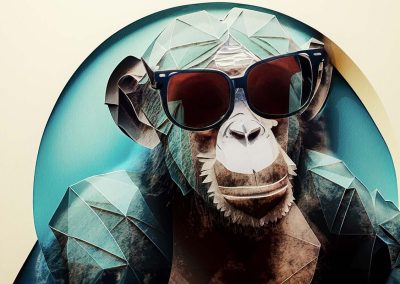 De Chimpansee astronaut op avontuur in het onbekende heelal